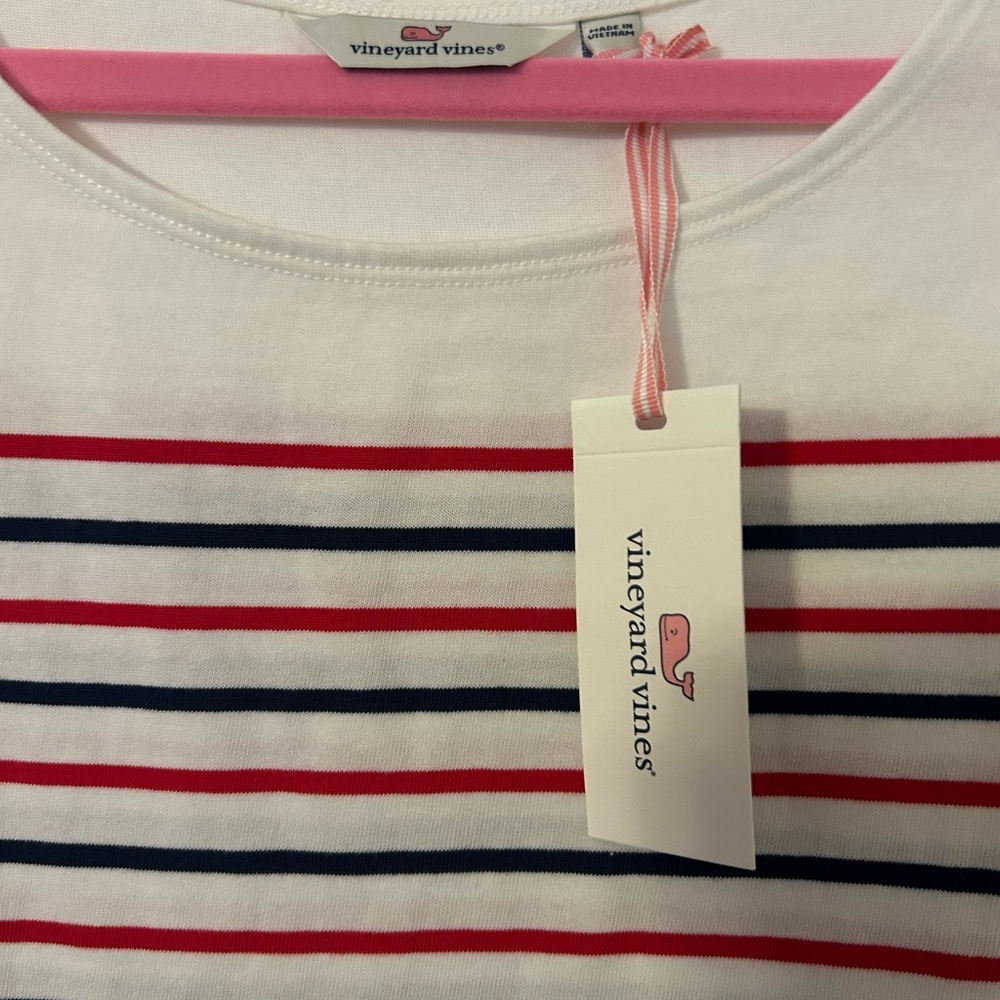 Vineyard Vines Red and Blue Striped Dress BNWT - Picture 4 of 5